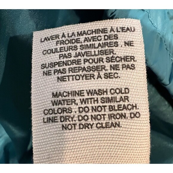 Garage Teal jacket hooded Women's zip up shell windbreaker rainjacket Size Small - Picture 9 of 9